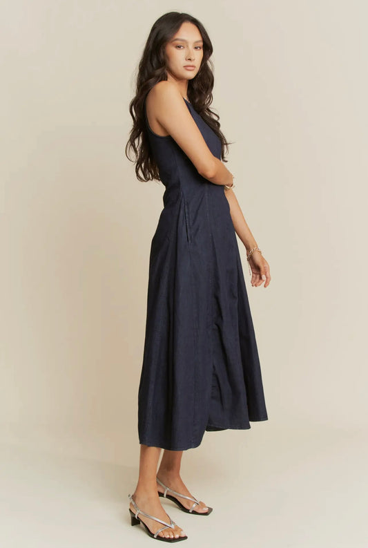 Helena Sleeveless Flare Maxi Dress