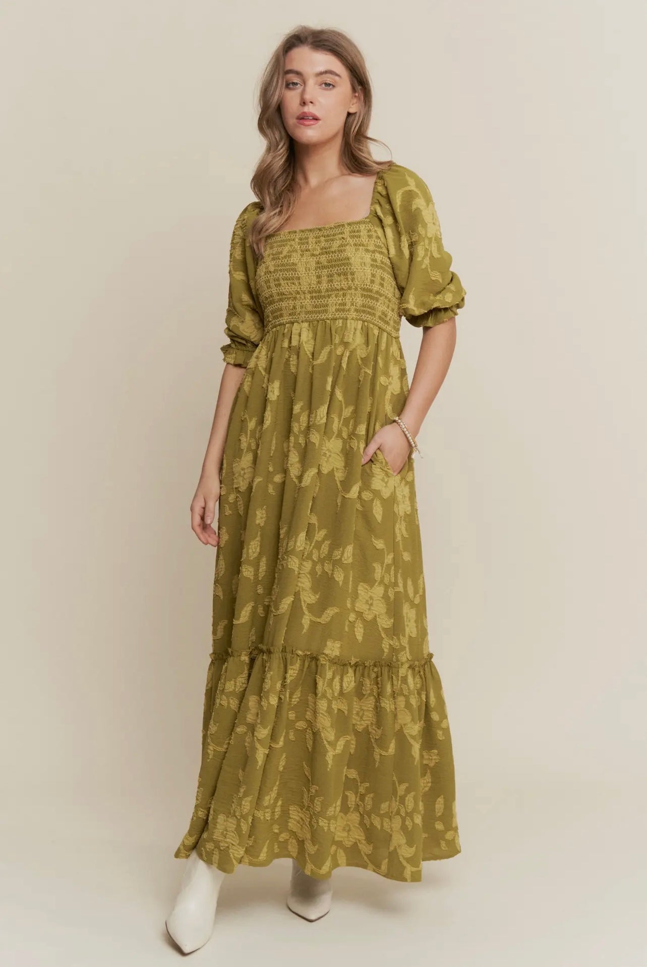 Eden Floral Smocked Maxi Dress
