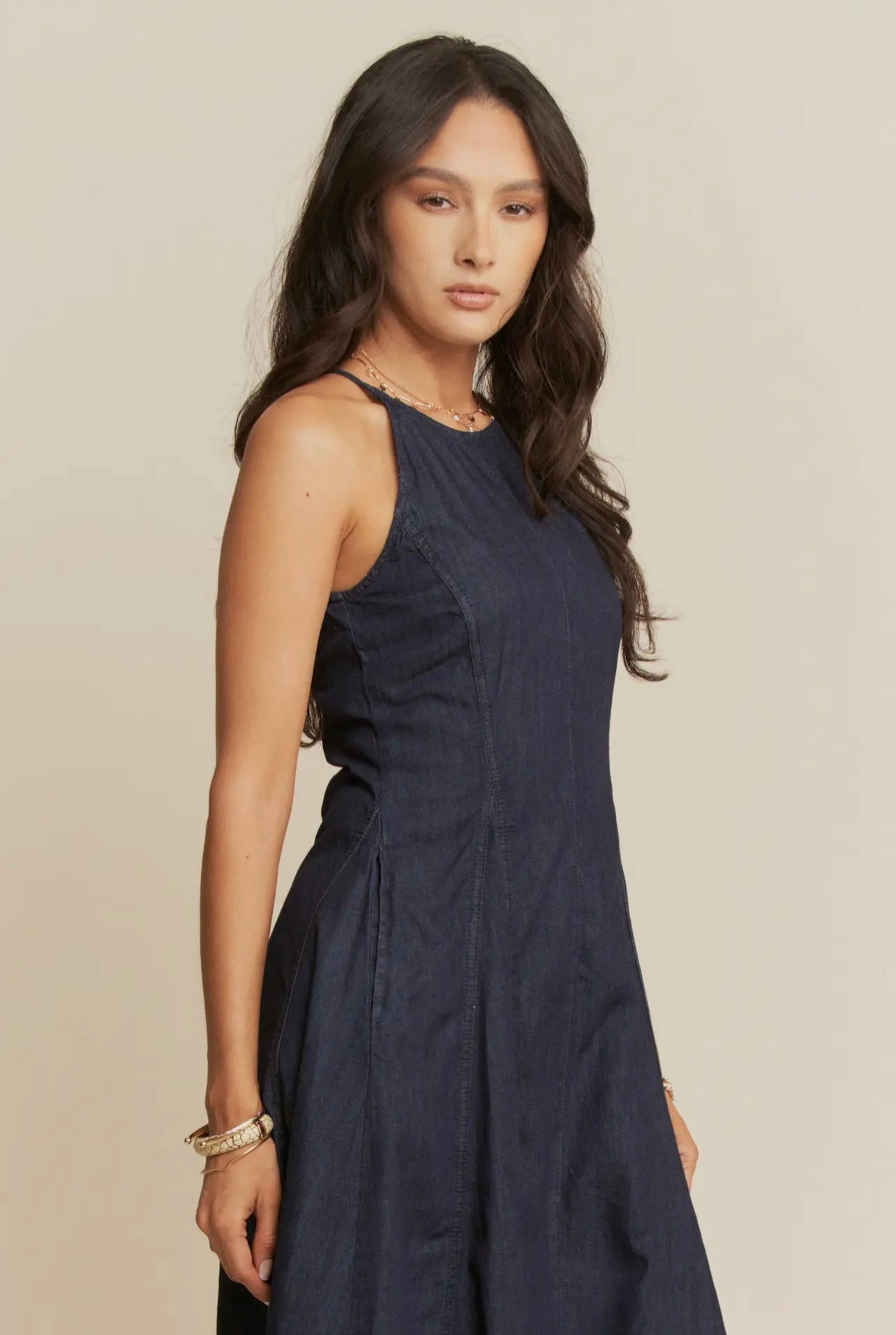 Helena Sleeveless Flare Maxi Dress