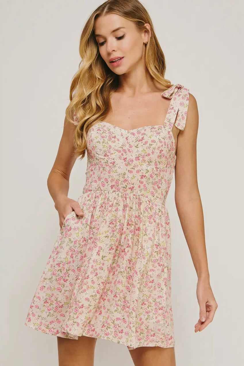 Savannah Floral Floral Sweetheart Dress