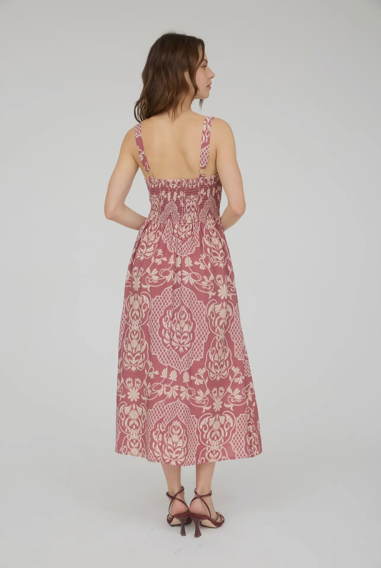 Olivia Bow Strap Midi Dress