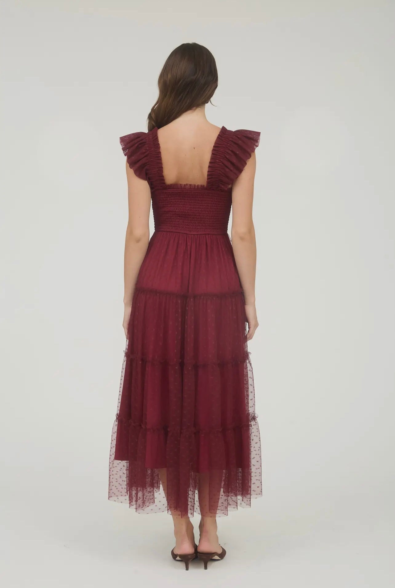 Juliette Chiffon Smocked Midi Dress