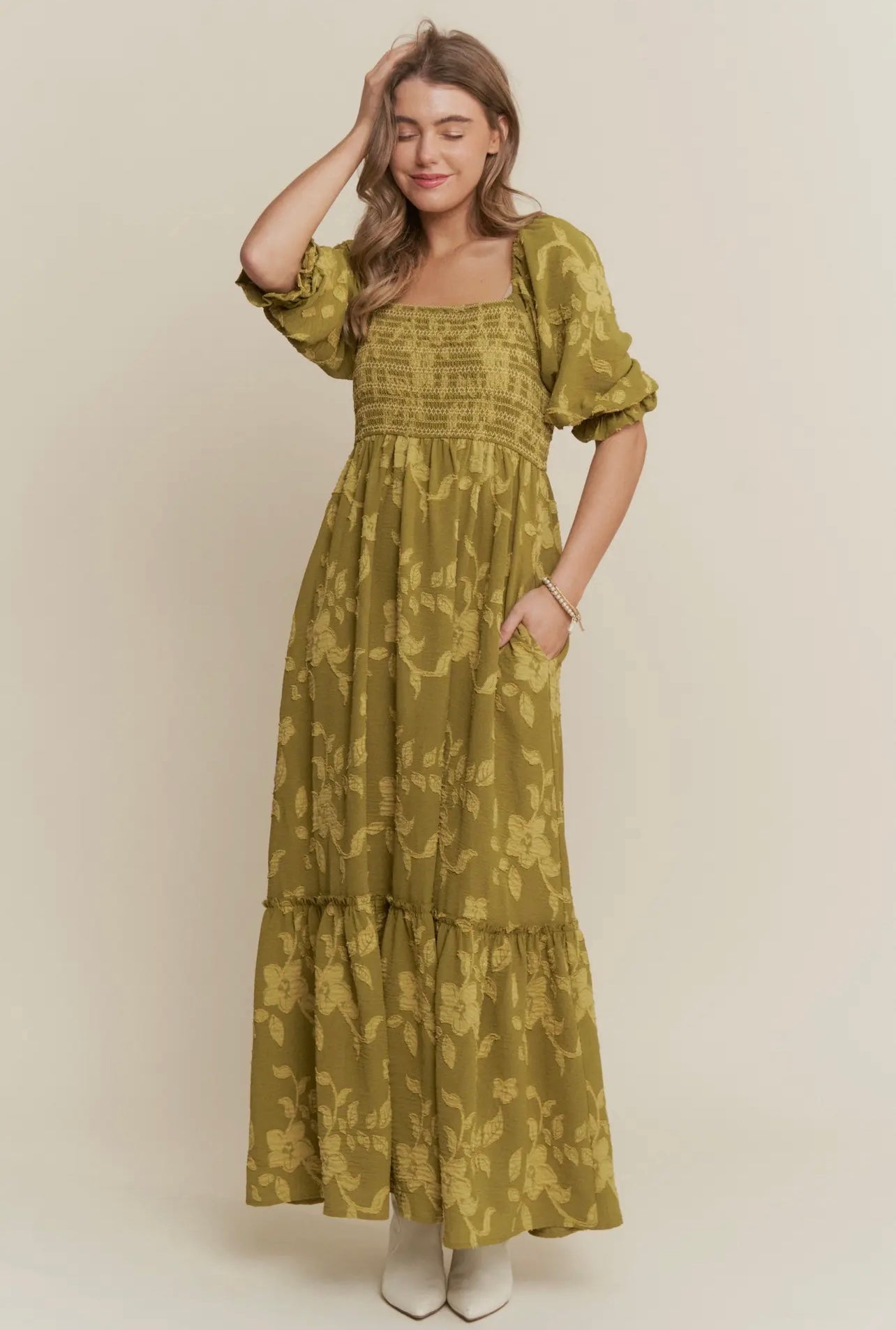 Eden Floral Smocked Maxi Dress