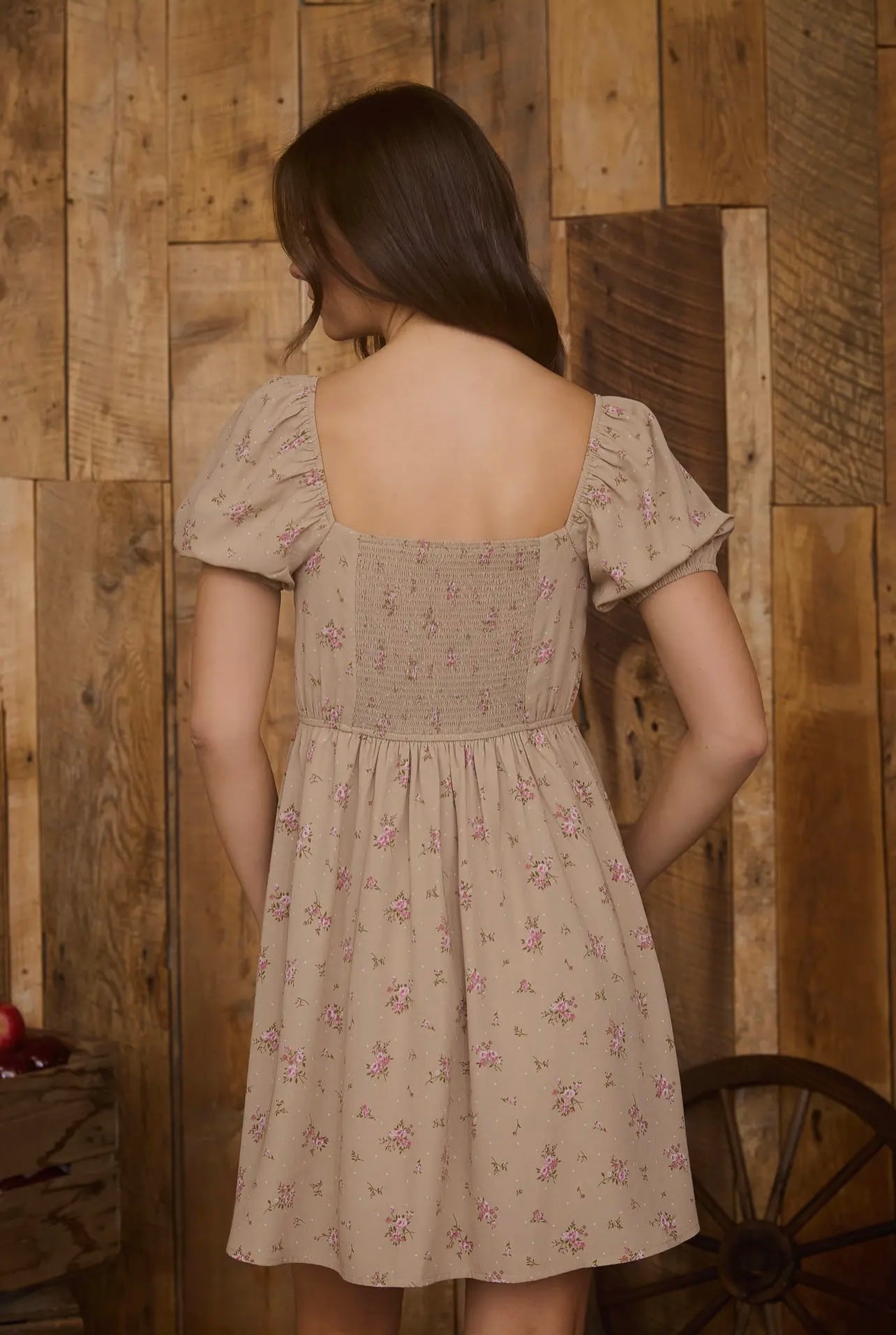 Genevieve Floral Sweetheart Mini Dress