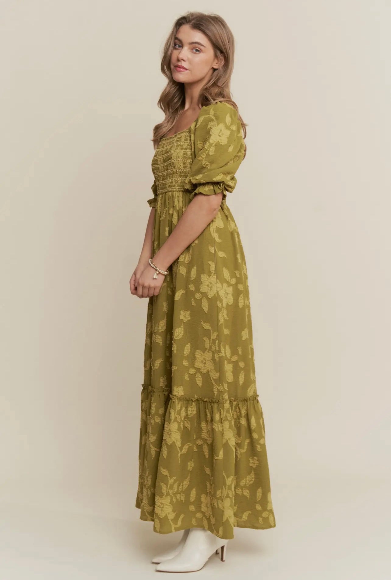 Eden Floral Smocked Maxi Dress