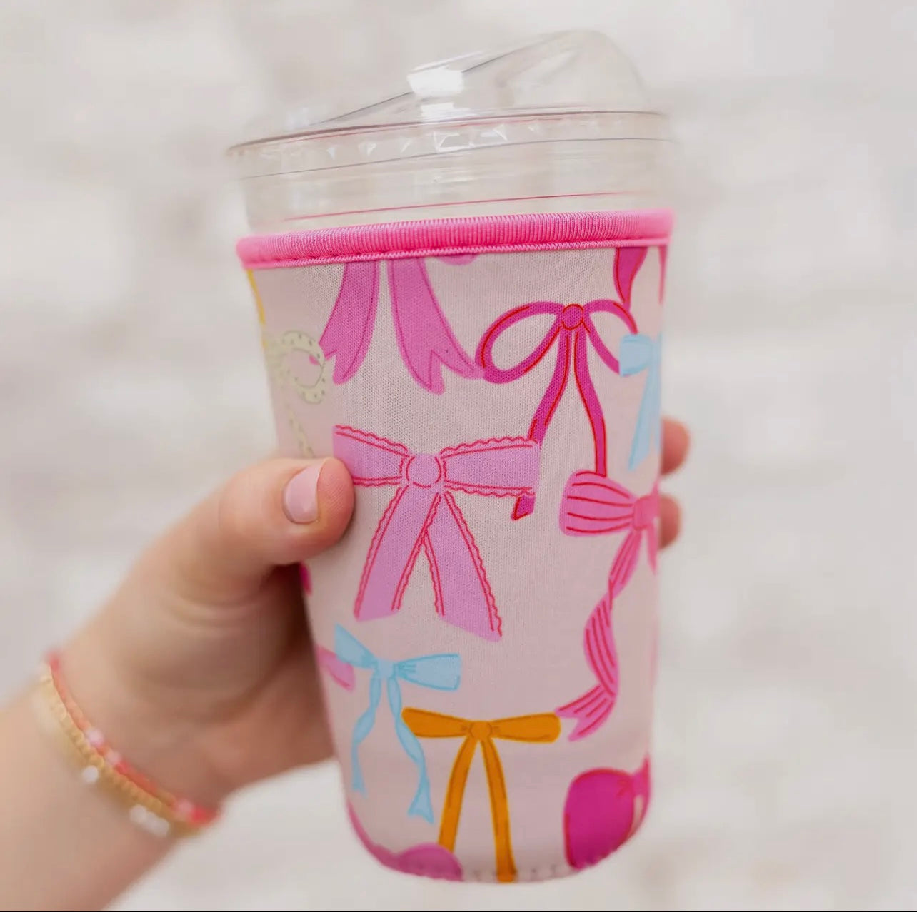 Pretty in Bows Iced Coffee Sleeve