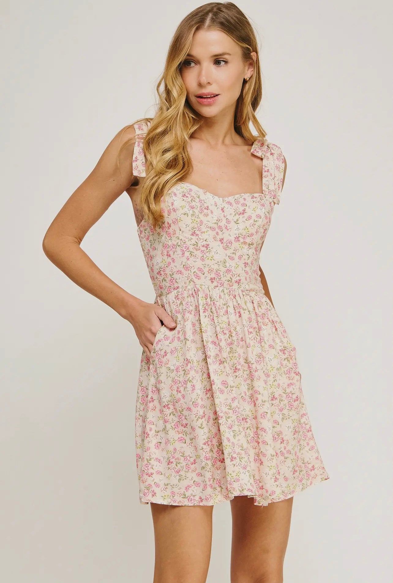 Savannah Floral Floral Sweetheart Dress