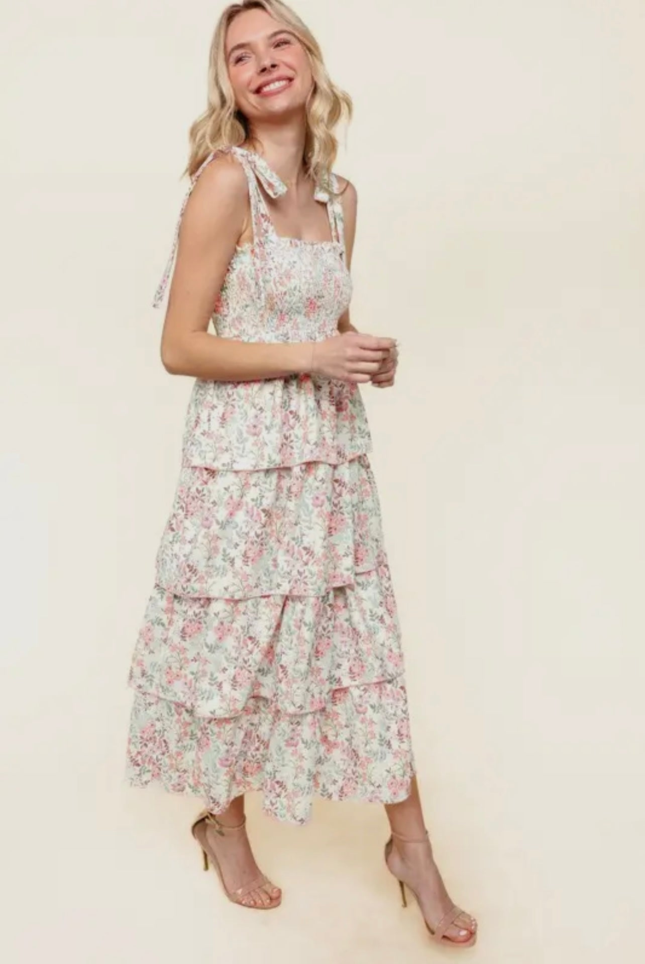 Gracie Floral Midi Dress