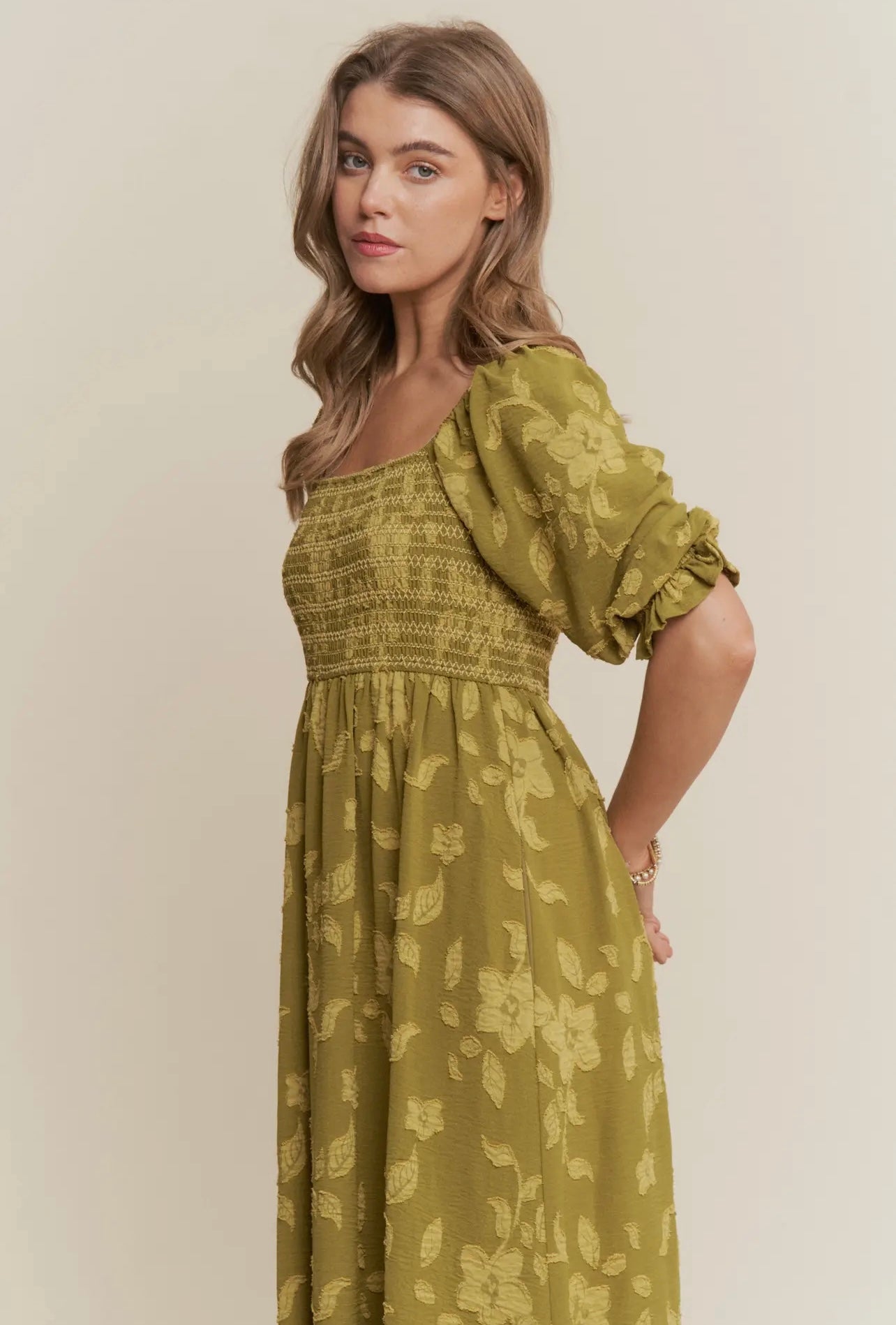 Eden Floral Smocked Maxi Dress