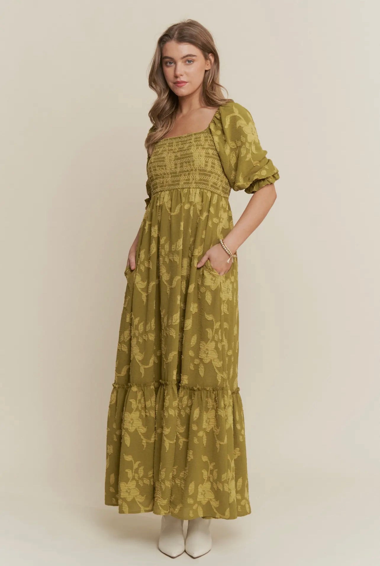 Eden Floral Smocked Maxi Dress