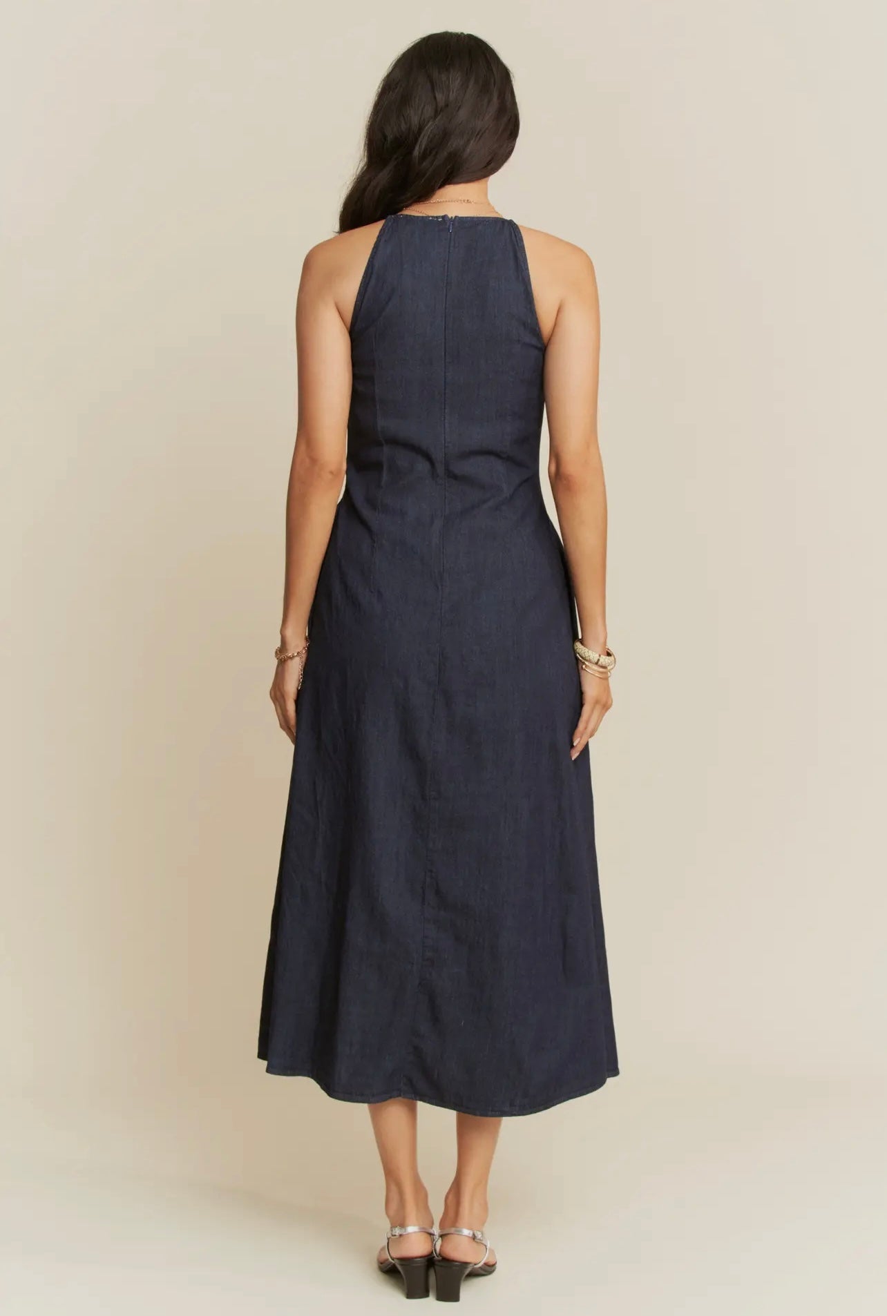Helena Sleeveless Flare Maxi Dress