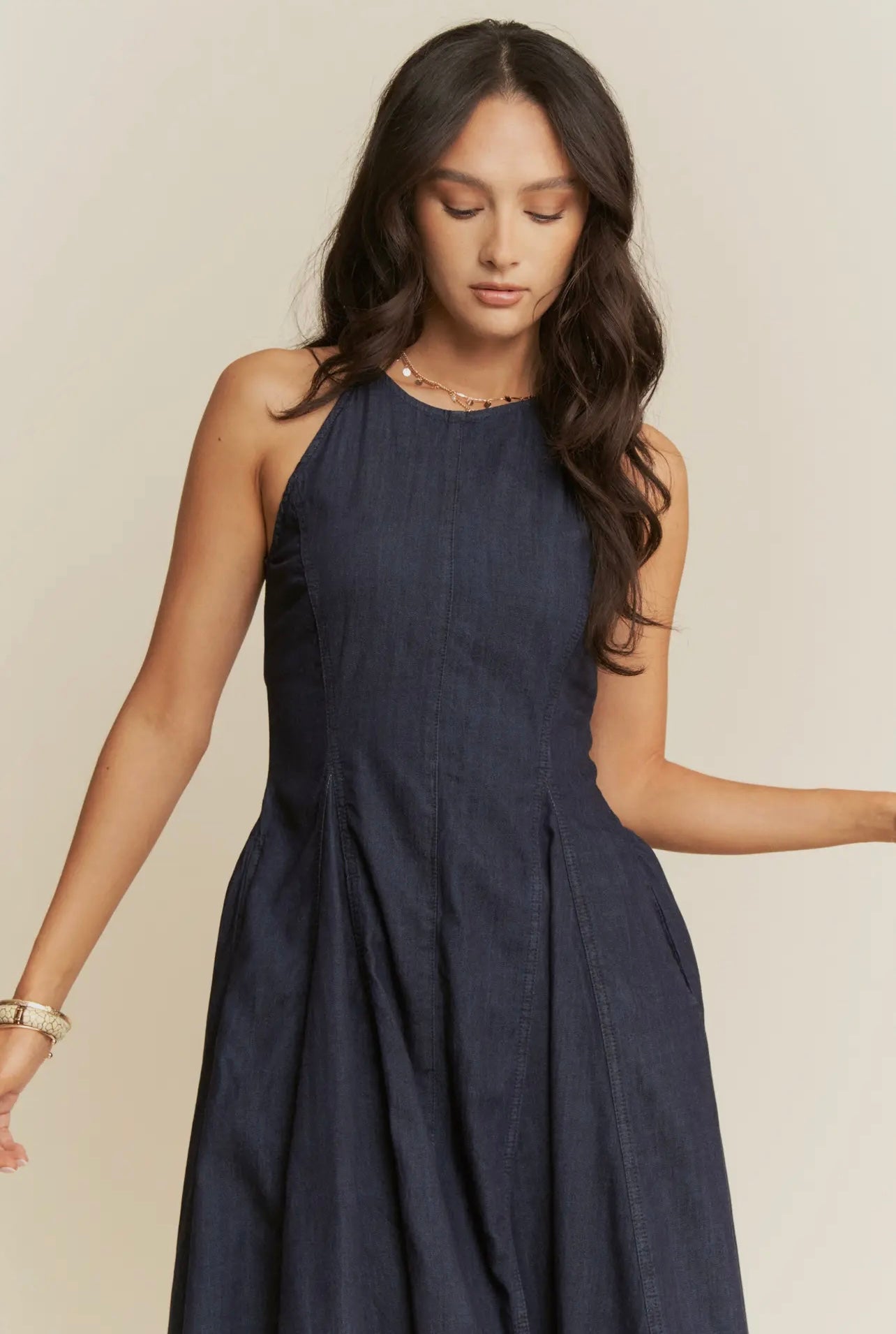 Helena Sleeveless Flare Maxi Dress