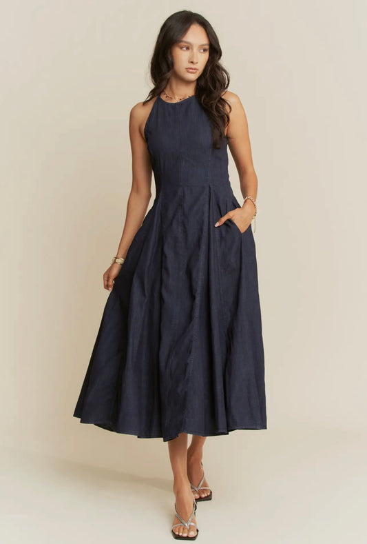 Helena Sleeveless Flare Maxi Dress