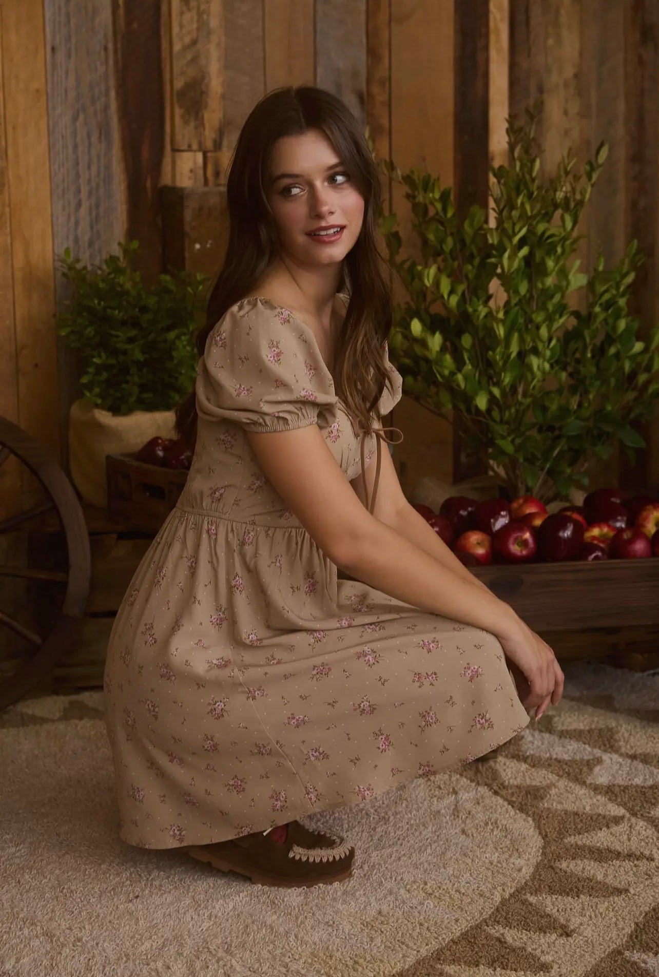 Genevieve Floral Sweetheart Mini Dress