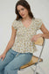 Camila Floral Smocked Top