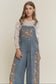 Emma Floral Denim Overalls