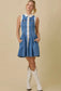 Ruby Denim Collar Mini Dress