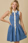 Ruby Denim Collar Mini Dress