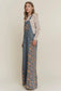Emma Floral Denim Overalls