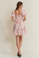 Dani Floral Balloon Sleeved Mini Dress