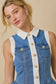 Ruby Denim Collar Mini Dress