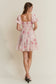 Dani Floral Balloon Sleeved Mini Dress