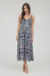 Olivia Bow Strap Midi Dress (Navy)