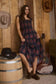 Eliza Plaid Midi Dress