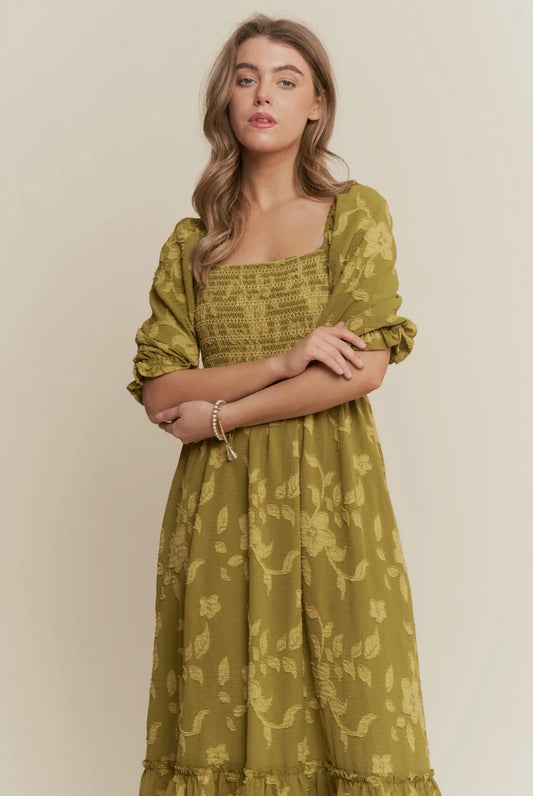 Eden Floral Smocked Maxi Dress